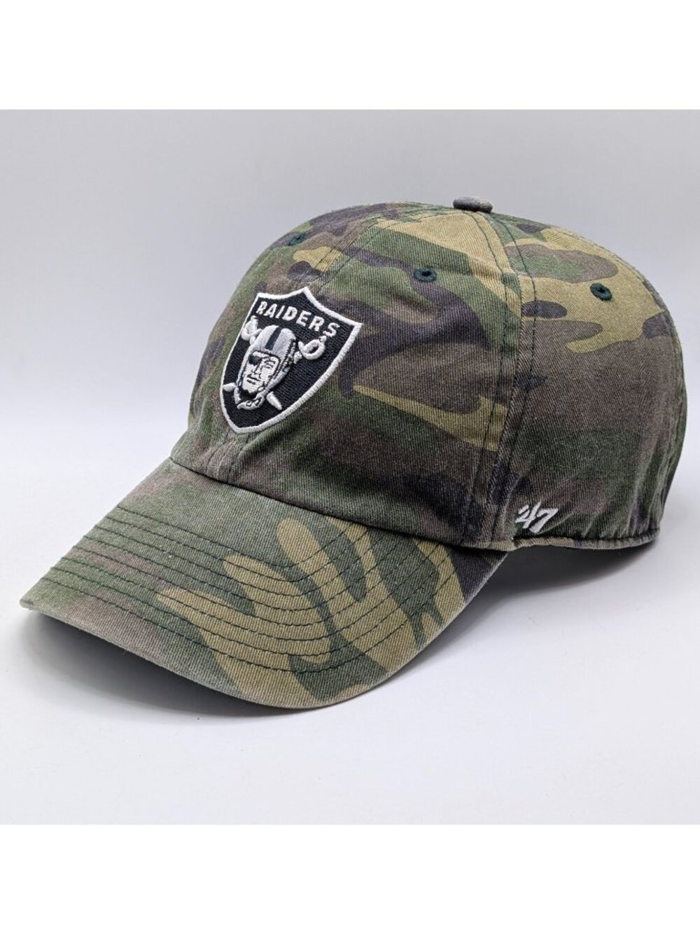 Las Vegas Raiders NFL Football Camo Strap Back Hat '47 Brand Cap Oakland Unisex